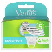 Gillette Venus Extra Smooth Women's Razor Blade Refills X 4