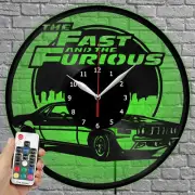 LED Clock Fast&Furious Vinyl Record Wall Clock Led Light Wall Clock 2648