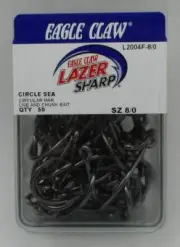 Eagle Claw L2004FH-8/0 Circle Hook Size 8/0 50CT