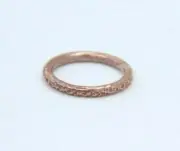 Copper Ring Stackable Hammered Rings band Size 3.5 Wedding Ring Unisex thin 2mm