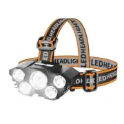 Headlamp LED Lamp Consisting of 5 lights String Lighting Rechargeable With USB