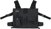 Two Hand Touch Tablet Chest Harness for iPad Devices Up to 12.9 Inch, Black