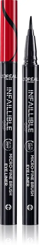 [L´oréal paris] L'Oréal Paris Infaillible Grip 36H Eyeliner with Micro-fine Brush 01 Obsidian Black 0.4 g