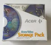 Acer - Extra Value Storage Pack. CD-R/CD-RW 10 Pack with Slim Cases BRAND NEW