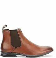 Mens Hush Puppies Chelsea Extra Wide Tan Burnish Leather Boots 15 EEE (Extra Extra Wide) Dress/Formal