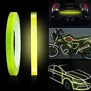 ZZLBZN Reflective Tape, Reflective Stickers Reflective Waterproof Tape Security Marking, Self Adhesive Reflective Safety Warning Tape for Vehicles Outdoor Clothing Bikes Helmets Yellow 8M