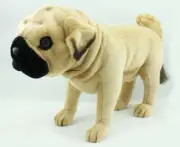 Hansa Pug Dog [38cm] Standing Soft Plush Stuffed Realistic Animal Toy NEW