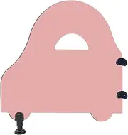 Children's Urinal Partition, Urinal Privacy Screen Toilet Partition, Floor-Standing Urinal Baffle, Kindergarten Urinal Partition Screen, Toilet Protection Screen(Pink,4pcs)