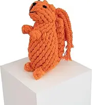 Dan & Sam Sydney The Squirrel Rope Toy - Durable Pet Play Toy for Dogs, Interactive Chew & Tug, Safe Cotton Material, Promotes Dental Health, Fun Squirrel Design, Ideal for Active Pets