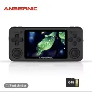 Anbernic RG351P 3.5 Inch IPS Screen Retro Video Game Console color black