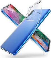[DN-TECHNOLOGY] Case for Samsung Galaxy A70, [Silicone Gel] Slim Soft Flexible TPU Rubber Protective Case for Samsung Galaxy A70 - Clear