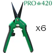 PRO 420 Spring Loaded Scissors Trimmer's Choice- 6 Pack PRUNING/TRIM/HARVEST