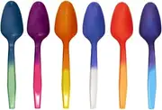 Color Changing Reusable Mood Spoon, Set of 24, Assorted Colors, BPA Free, reacts to cold food temperatures and changes color - perfect for ice cream - MADE IN USA