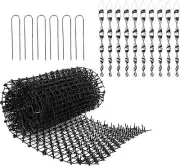 Tapix Cat Scat Mat 8 x12 & 10 Pack Bird Repellent Reflective Scare Rods.