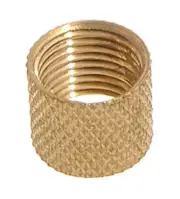 B&P Lamp Knurled Brass Coupling, 1/8F