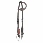 Circle Y Bronco Blue Texas Flower One Ear Headstall