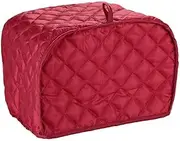 Toaster Cover 2 Slice, Small Appliance Cover for Kitchen, Dust and Fingerprint Protection (11.5" x 8" x 8") Red