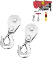 Pulley Hook 1Tons/2200 LBS Snatch Block with Hook Heavy Duty Pulley Lifting Bloc