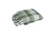 Aiden Faux Mohair Throw Rug with Fringe 130 x 160cm by J Elliot Home