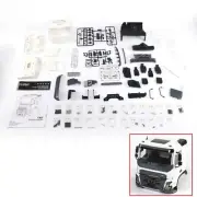DoubleE FMX Unpainted Cabin Shell for 1/14 Hydraulic RC Dump Truck Tractor Cars