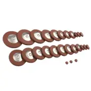 26Pcs Leather Sax Pads Protector Brown for Alto Saxophone