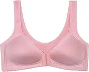 [Generic] Womens Strapless Bra Thin Tank Top Front Button Mom's Bra Without Sports Bras with Padding