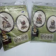 Hummel Peasant Children #0232 #0233 Paragon Crewel Stitch Kit VTG NOS