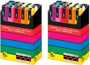 2XUni posca Paint Marker Pen Medium Point Set of 15 (PC-5M15C) EXPRESS SHIPPING