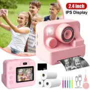 Kids Camera Instant Print 1080P 32GB Instant Cameras That Print Photos Christmas