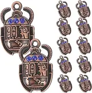 [COHEALI] 20pcs Diy Jewelry Making Charms Beetle Pendant Necklace Bracelet Keychain