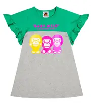 [BAPE Kids] BAPE Kids Baby Milo® printed cotton-blend dress Y 7 multicoloured