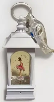 RazImports Lighted Musical Water Lantern Sugar Plum Ballerina 4040515 Snow Globe