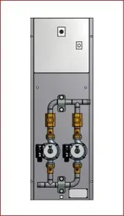 Grundfos Rediset UPS20-60 N Dual Hot Water Circulator Standard System