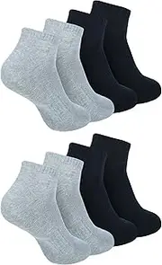 [Zaccai] Women's Ankle Socks Casual Lightweight Cotton Socks (4 Pairs)