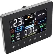 Colorful Touch Screen Wireless Digital Weather Forecast Station Indoor Outdoor Thermometer for Home Office Use