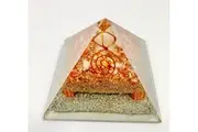 Crystal Wonderland Carnelian Orgonite Merkabah Pyramid