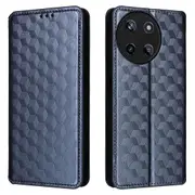 For Realme 11 4G (Global) Wallet Phone Case Rhombus Pattern PU Leather Cover