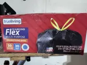 Trueliving Tall 30 Gallon Trash Bags Dimond Flex 30 Bags New