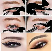 Barhunkft(TM) 2Pcs Cat Line Pro Eye Makeup Tool Eyeliner Stencils Template Shaper Model Beauty