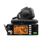 PRESIDENT HARRISON FCC 12-24V 40 Channel AM / FM CB Radio, USB, Weather Channels