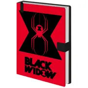 Marvel Avengers Black Widow Themed Novelty Rectangular Hard Cover Notebook