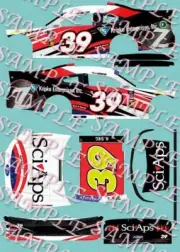 2024 Ryan Sieg #38 Kripke Entprse SciapsXfinity 1/64 Peel&Stick Decals