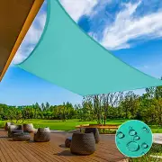 Waterproof Sun Shade Sail Rectangle Pool Awning Outdoor Sun Canopy Shelter Cover