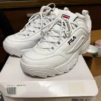 在飛比找Yahoo!奇摩拍賣優惠-y《二手》FILA Disruptor 2 全白 鋸齒鞋 孫