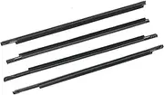 4Pcs/Set Window Outer Weatherstrip Side Door Glass Rubber Belt Moulding Trim Sealing Protector Compatible for Toyota Prius 2004-2009