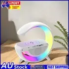 Bluetooth-Compatible Speaker Bedside Alarm Clock Lamp 13 Light Modes for Bedroom