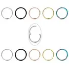 10Pcs 18G Stainless Steel Hinged Clicker Segment Nose Rings Hoop Helix Cartil...