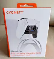 Cygnett PS5 Controller Charging Dock with Headset Hook Brand New.