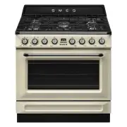 Smeg 90cm Victoria Cooker 5 9 Functions - Cream