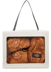 Ugg Bixbee Faux fur hat and Boots set - Brown 2 NEW BORN